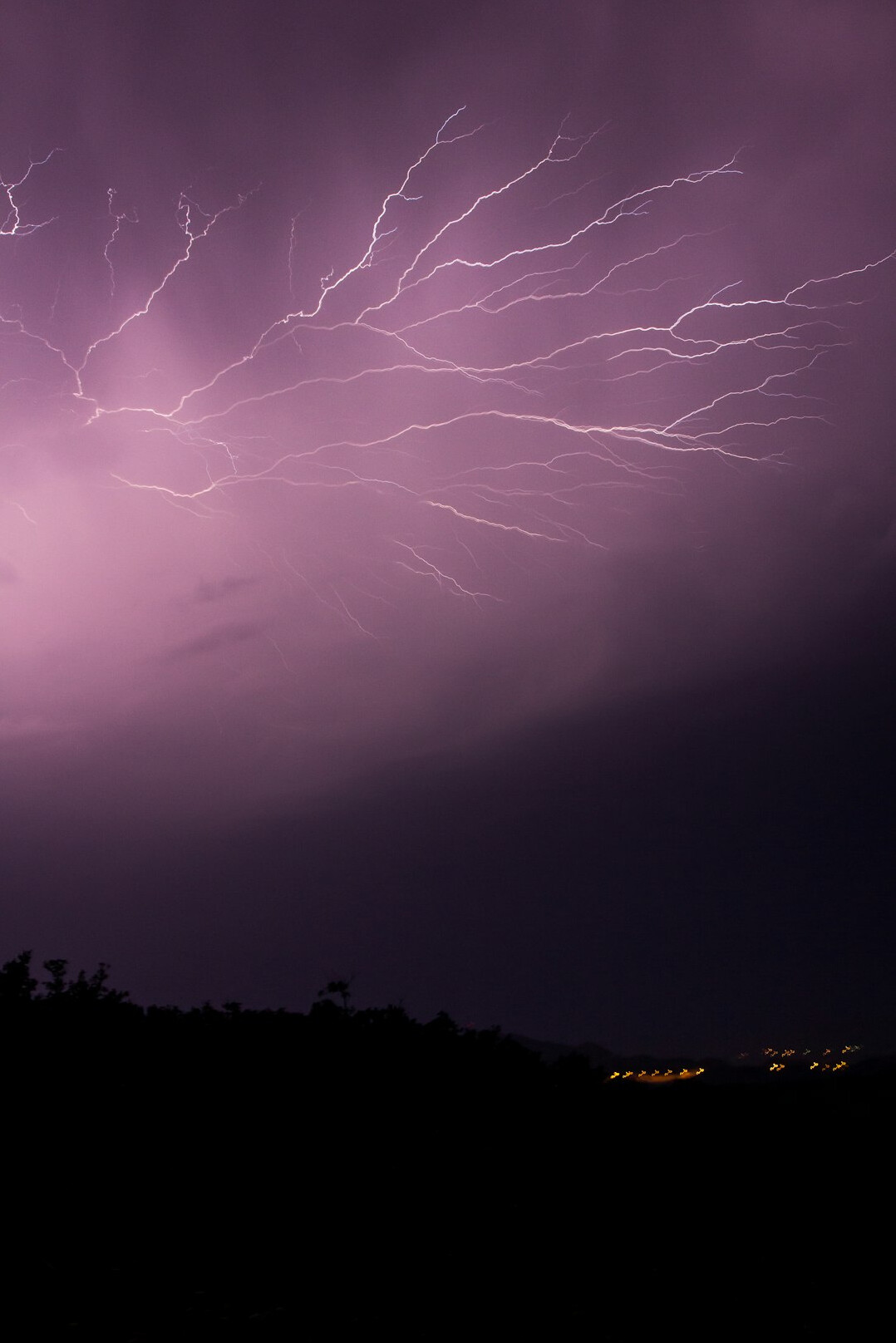 stormy night scene