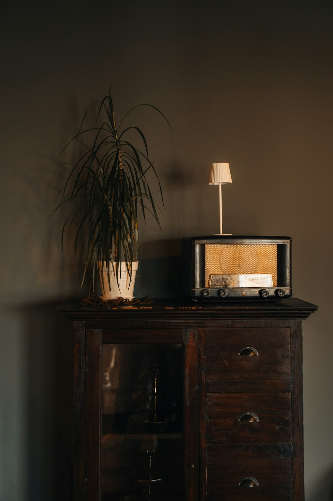 clock ticking in dark room